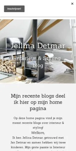 Anteprima del sito Jellina Detmar Interieur & Styling, media di Paesi Bassi per articoli sponsorizzati