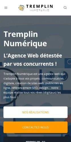 Anteprima del sito Tremplin Numerique, media di Stati Uniti per articoli sponsorizzati
