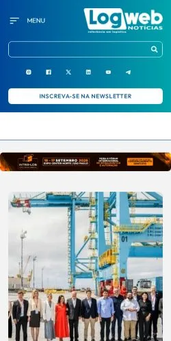 스폰서 기사용 브라질 매체 Portal Logweb 사이트 미리보기