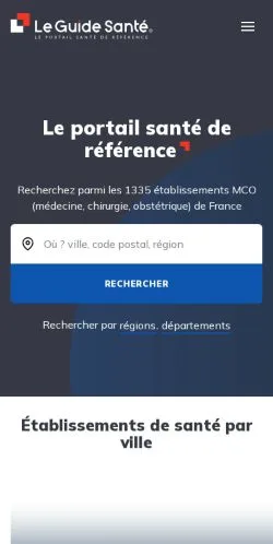 Anteprima del sito Le Guide Santé, media di Francia per articoli sponsorizzati