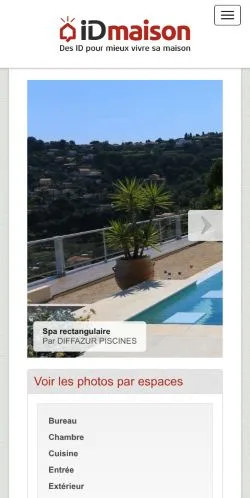 Pré-visualização do site Idées Maison, meio de França para artigos patrocinados