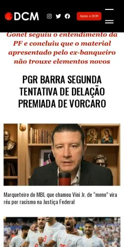 Anteprima del sito Diário Do Centro Do Mundo, media di Brasile per articoli sponsorizzati