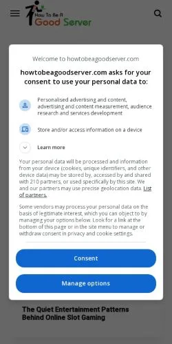 Aperçu du site Good Server Guide, média de Royaume-Uni pour articles sponsorisés