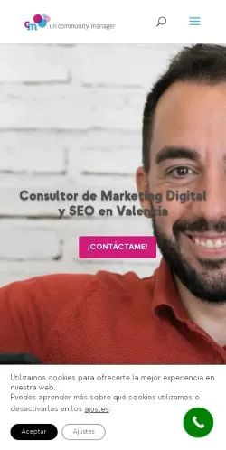Anteprima del sito Un Community Manager, media di Spagna per articoli sponsorizzati