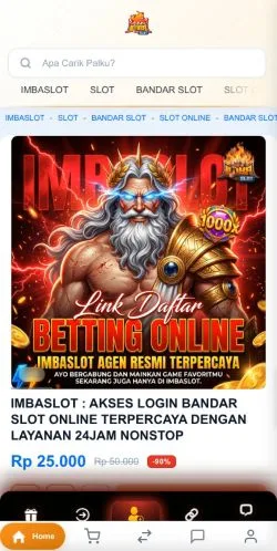 Podgląd witryny IMBASLOT, medium z kraju Indonezja do artykułów sponsorowanych