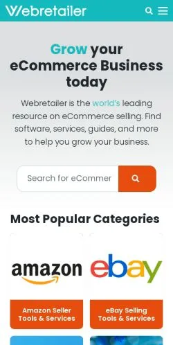 Preview of the Webretailer website, a media outlet in United States for sponsored articles