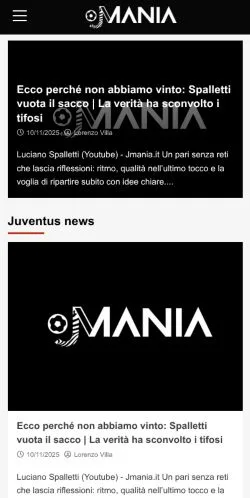 Aperçu du site JMania, média de Italie pour articles sponsorisés