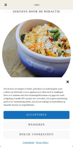 Forhåndsvisning av nettstedet Chefo Gezond Leven, medium fra Nederland for sponsede artikler
