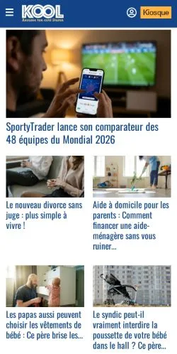 Vorschau der Website Kool Mag, Medium aus Frankreich für gesponserte Artikel