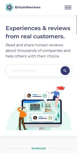 Anteprima del sito BritainReviews, media di Regno Unito per articoli sponsorizzati