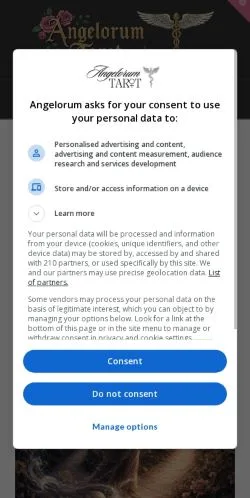 スポンサード記事向けのアメリカ合衆国メディア、Angelorumのサイトプレビュー