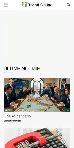 Podgląd witryny Trend-Online, medium z kraju Włochy do artykułów sponsorowanych