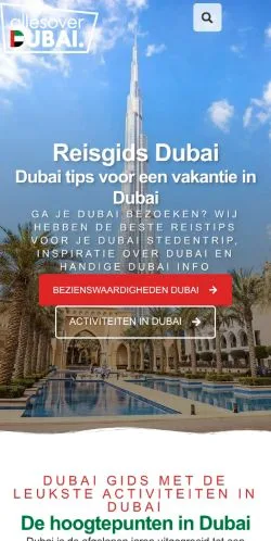 Anteprima del sito Alles Over Dubai, media di Paesi Bassi per articoli sponsorizzati