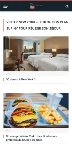 Podgląd witryny New York Mon Amour, medium z kraju Francja do artykułów sponsorowanych