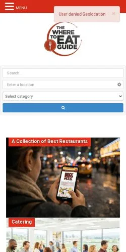 Anteprima del sito The Eat Guide, media di Stati Uniti per articoli sponsorizzati
