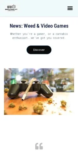 스폰서 기사용 미국 매체 MarijuanaPY Gaming & Weed 사이트 미리보기