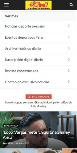 Anteprima del sito El Chino, media di Spagna per articoli sponsorizzati