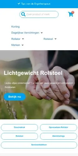 Anteprima del sito Zorghulpmiddeleninfo, media di Paesi Bassi per articoli sponsorizzati