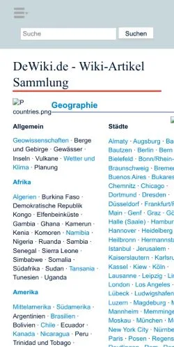 Förhandsvisning av webbplatsen DeWiki, medium i Tyskland för sponsrade artiklar