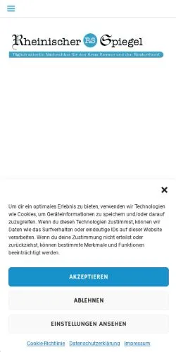 Anteprima del sito Rheinischer Spiegel, media di Germania per articoli sponsorizzati