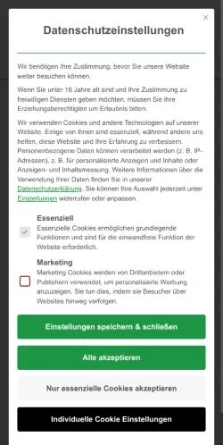 Vista previa del sitio Metaller, medio de Alemania para artículos patrocinados