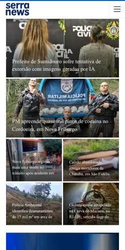 Anteprima del sito Serra News, media di Brasile per articoli sponsorizzati