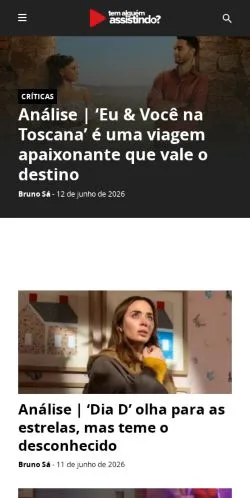 Anteprima del sito Tem Alguém Assistindo?, media di Brasile per articoli sponsorizzati