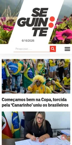 Anteprima del sito Seguinte, media di Brasile per articoli sponsorizzati