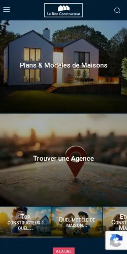 Voorbeeld van de site Le Bon Constructeur, medium uit Frankrijk voor gesponsorde artikelen