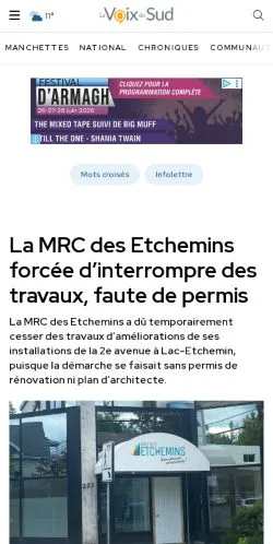 Anteprima del sito La Voix du Sud, media di Francia per articoli sponsorizzati