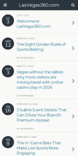 Anteprima del sito Las Vegas 360, media di Stati Uniti per articoli sponsorizzati