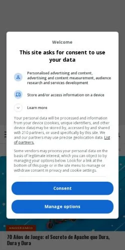 スポンサード記事向けのスペインメディア、Revista Gadgetsのサイトプレビュー