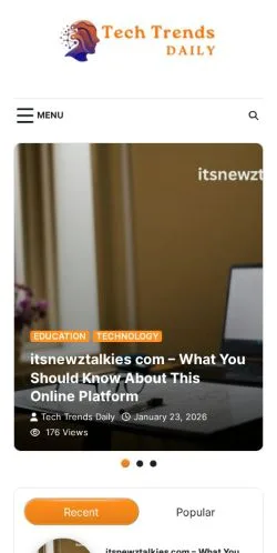 Vista previa del sitio Tech Trends Daily, medio de Estados Unidos para artículos patrocinados