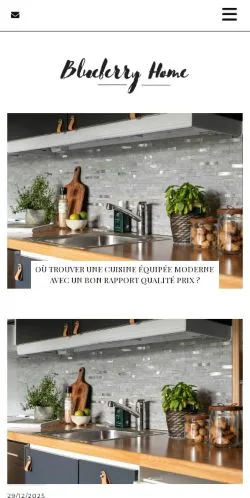스폰서 기사용 프랑스 매체 Blueberry Home 사이트 미리보기