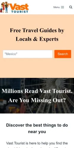 Anteprima del sito Vast Tourist, media di Stati Uniti per articoli sponsorizzati