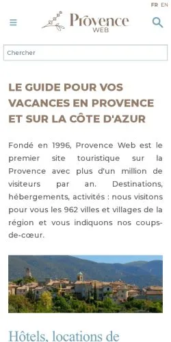 Preview of the Provenceweb website, a media outlet in France for sponsored articles