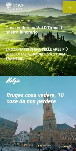 Anteprima del sito DoveVado, media di Italia per articoli sponsorizzati