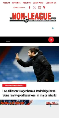 Anteprima del sito The Non-League Football Paper, media di Stati Uniti per articoli sponsorizzati