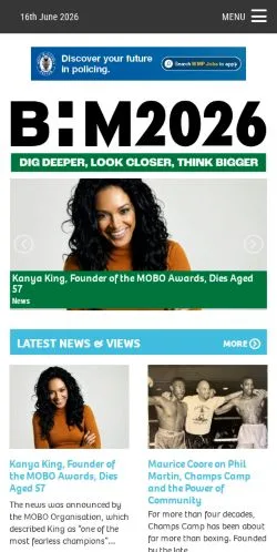 스폰서 기사용 영국 매체 Black History Month UK 사이트 미리보기