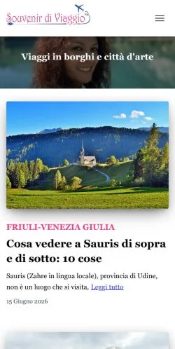 Anteprima del sito Souvenir Di Viaggio, media di Italia per articoli sponsorizzati