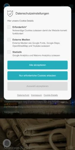 Anteprima del sito Müritzportal, media di Germania per articoli sponsorizzati