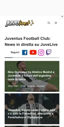 Forhåndsvisning af JuveLive, medie fra Italien til sponsorerede artikler