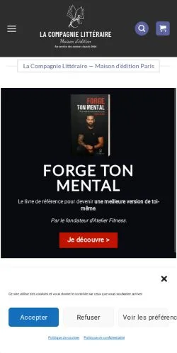 Anteprima del sito Éditions La Compagnie Littéraire, media di Francia per articoli sponsorizzati
