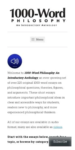 Anteprima del sito 1000-Word Philosophy, media di Stati Uniti per articoli sponsorizzati