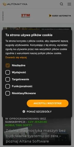 Anteprima del sito iAutomatyka, media di Polonia per articoli sponsorizzati