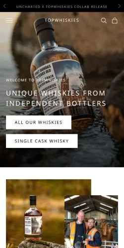 Anteprima del sito TopWhiskies, media di Stati Uniti per articoli sponsorizzati