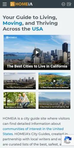 Aperçu du site HOMEiA, média de États-Unis pour articles sponsorisés
