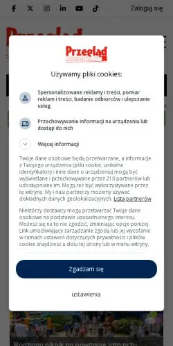 Anteprima del sito Przegląd Regionalny, media di Polonia per articoli sponsorizzati