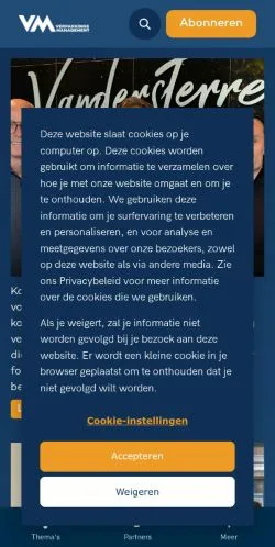 Anteprima del sito VerpakkingsManagement, media di Paesi Bassi per articoli sponsorizzati