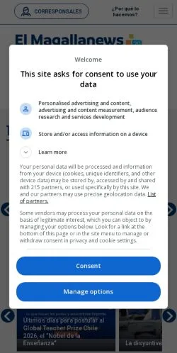 Anteprima del sito El Magallanews, media di Spagna per articoli sponsorizzati